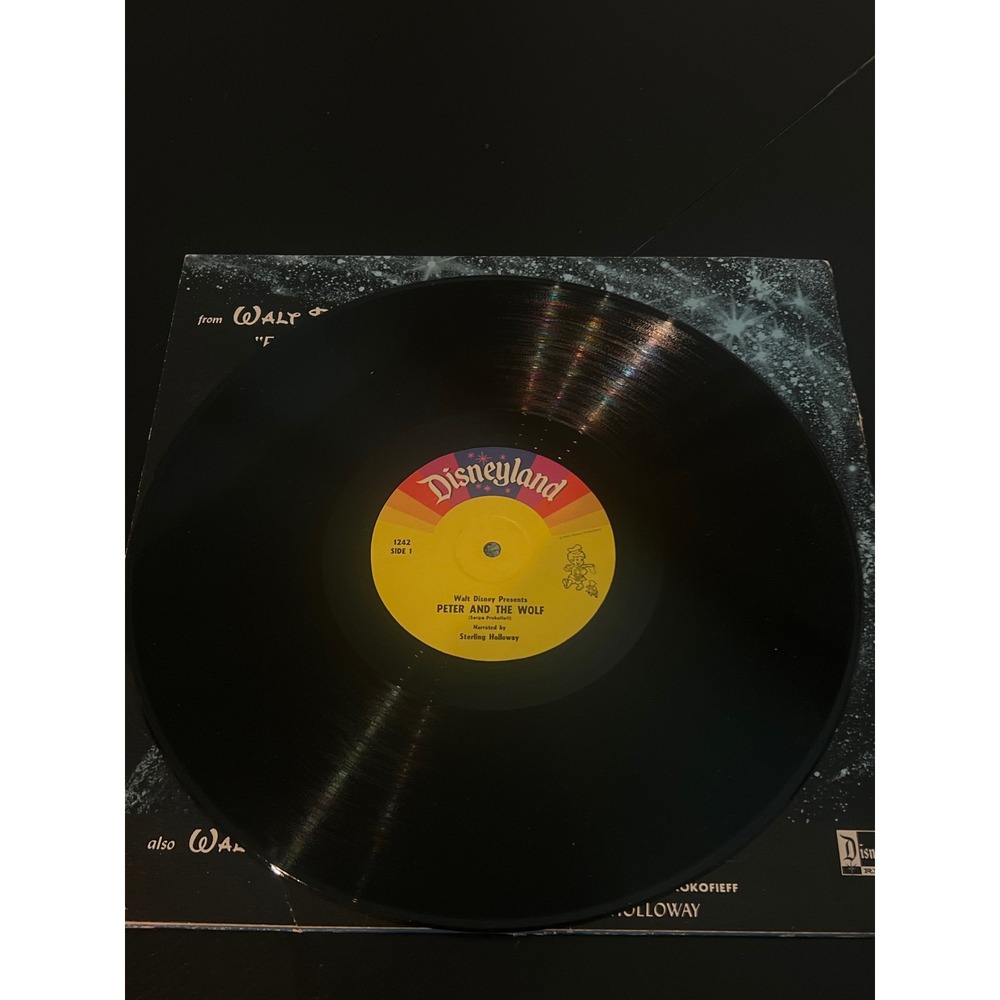 Walt Disney Peter and the Wolf Sorcerer's Apprentice Vinyl Record Disneyland - Picture 4 of 4